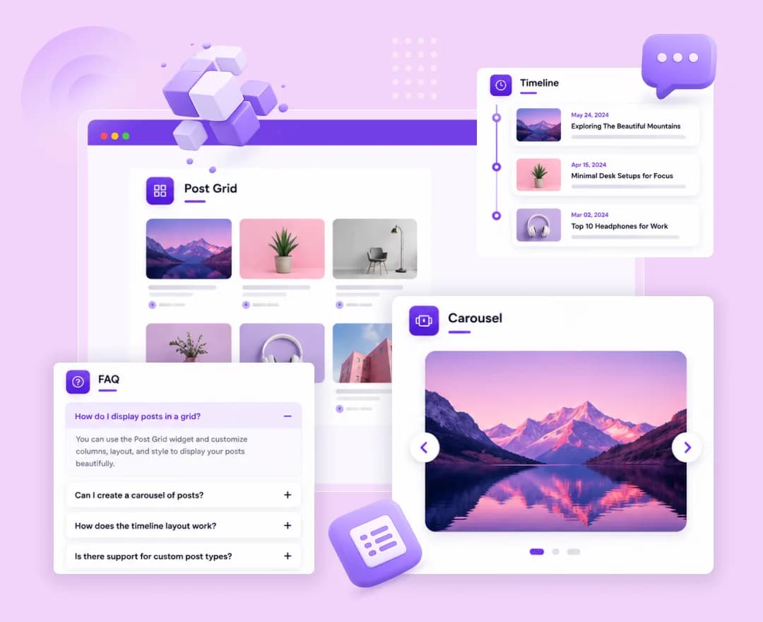 Dynamic post grid and filtering layout powered by Atomic Addons dynamic widgets