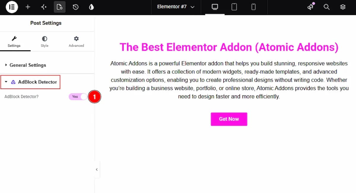 Using the AdBlock Detector Extension