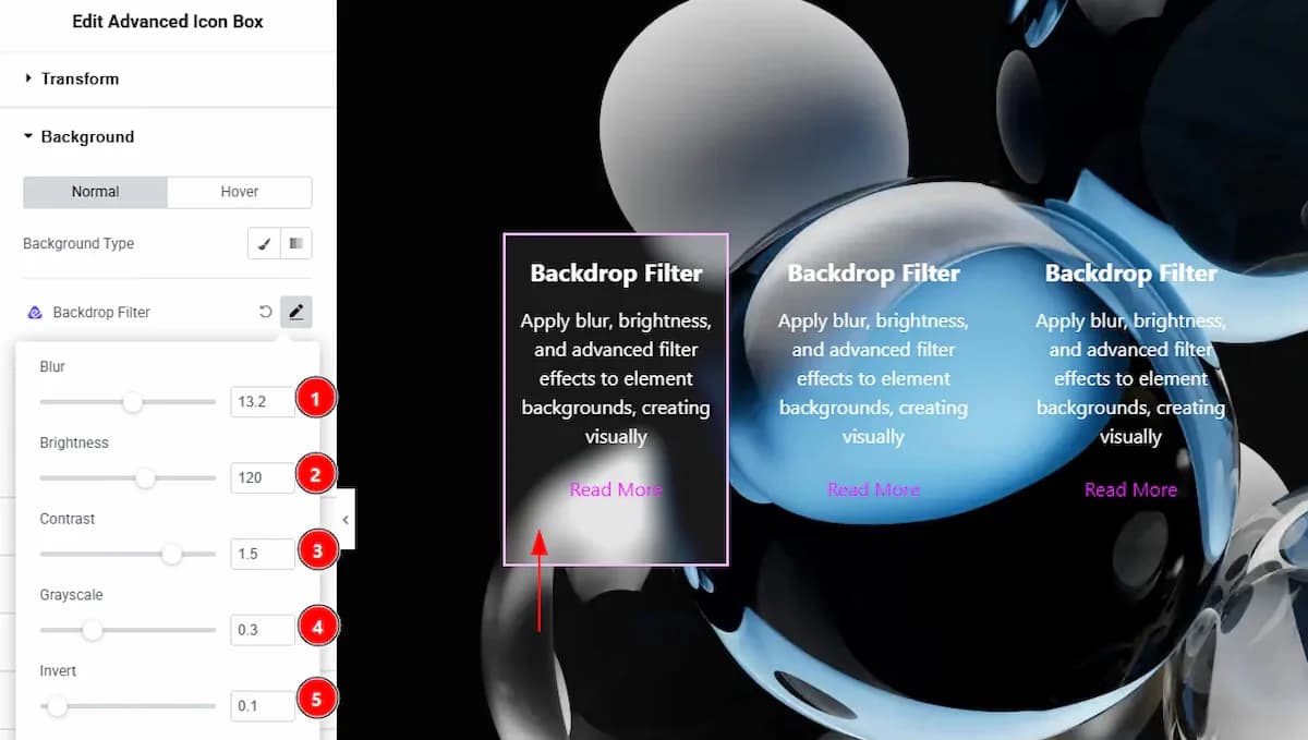 Using the Backdrop Filter Extension 01