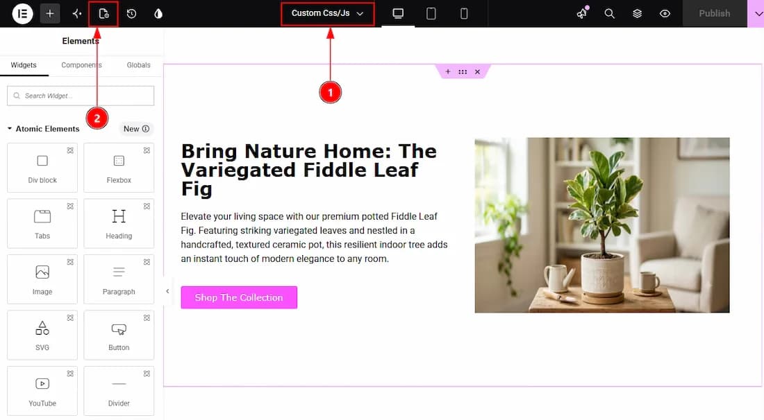 How To Use Custom CSS / Js Extension By Atomic Addons - Place to Find the Custom CSS / Js Extension 01