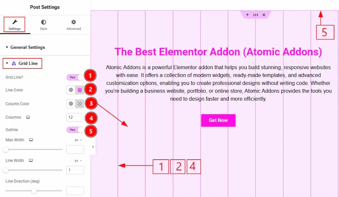 Using the Grid Line Extension 01