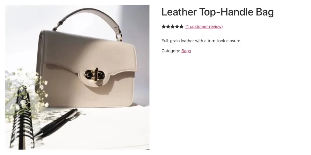 Product page with the price and add-to-cart button hidden