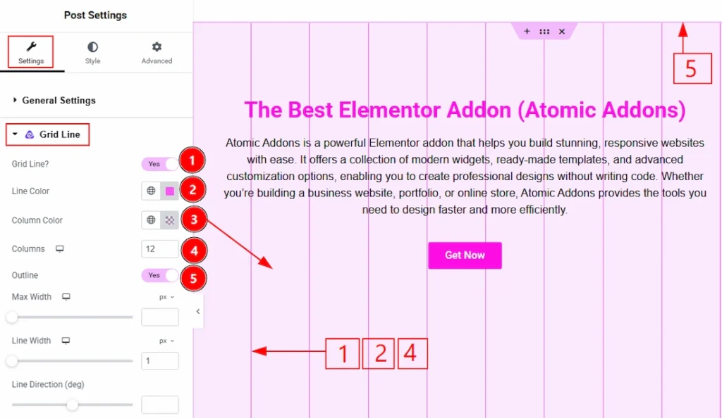Using the Grid Line Extension 01