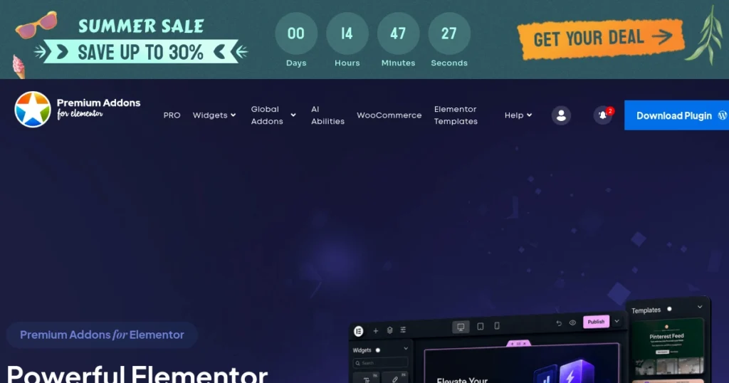 Premium Addons for Elementor: Best for Visual and Interactive Components